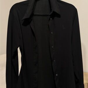 Zara Black Button-Up Shirt